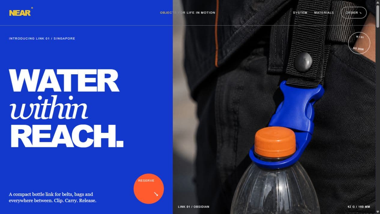 NEAR Link 01 product launch website